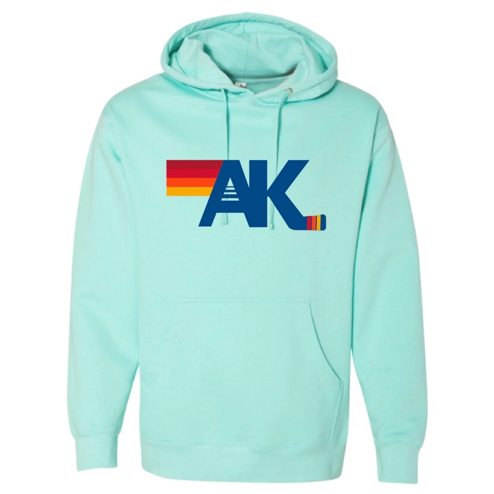 AK Nation Hockey Luxe Hoodie Adult Mint Printed One Side NWT XS-XXXL